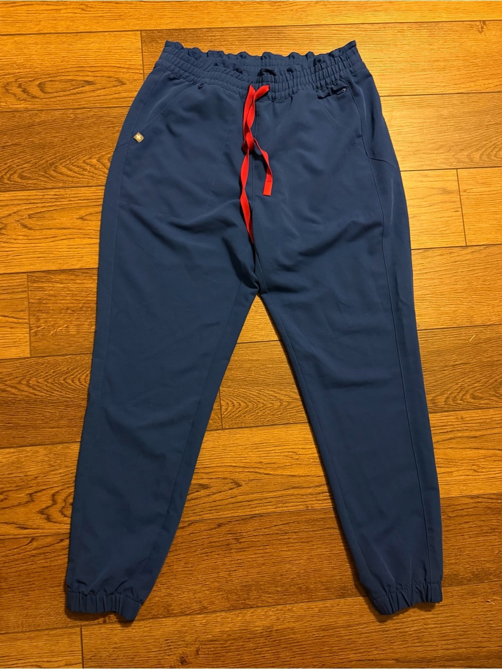 FIGS Technical Collection Jogger Scrub Pants with Red Drawstring
